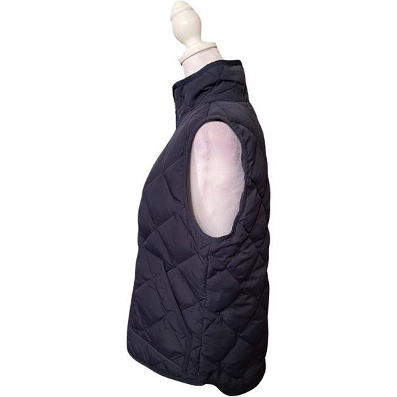 J. Crew Navy Blue Down Filled Quilted Puffer Vest Size Medium - Picture 2 of 10